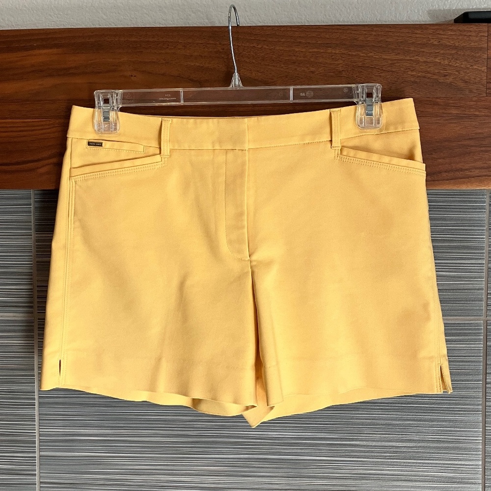 WHBM 5" shorts, Size 8, Yellow